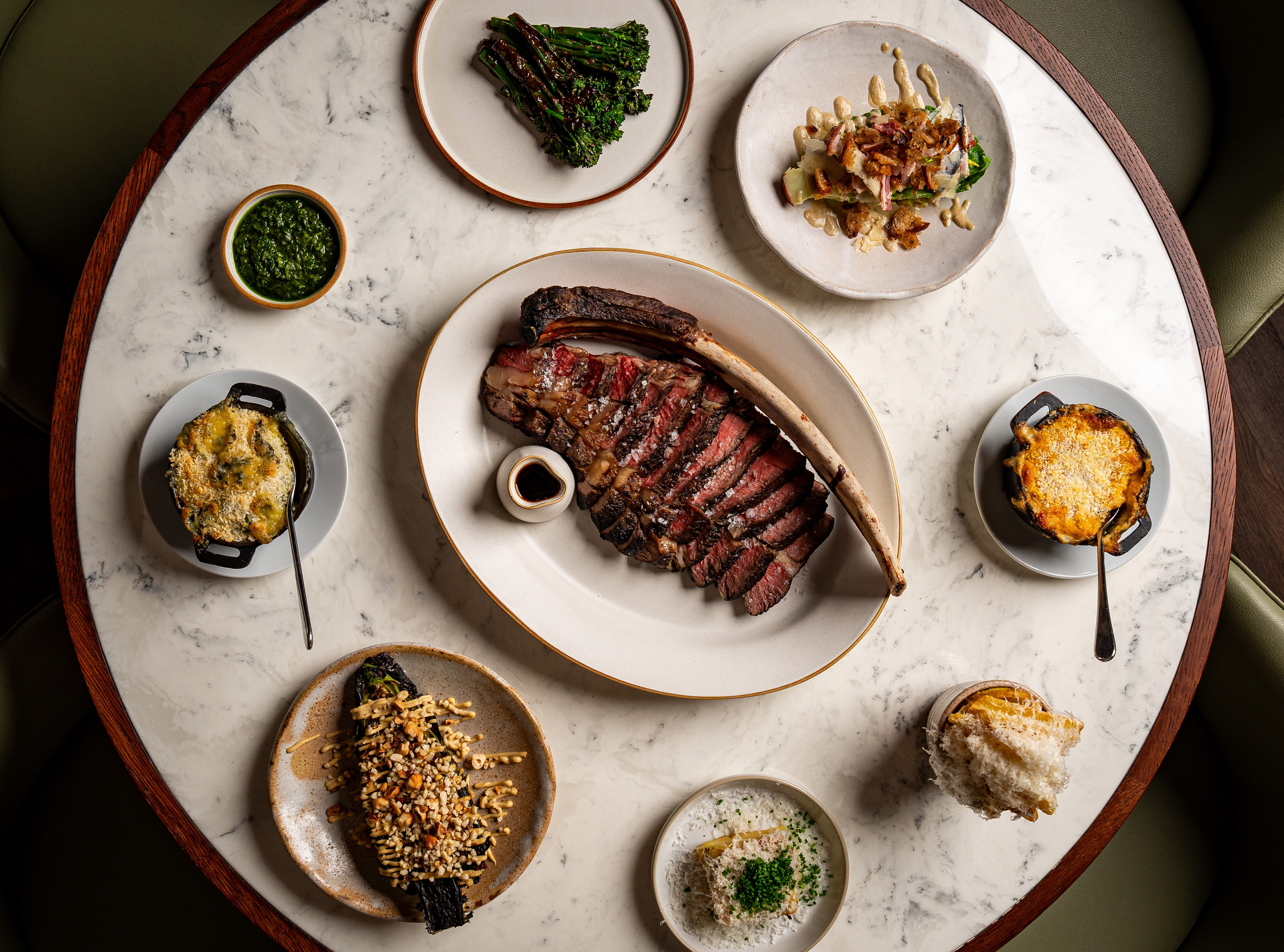 Tablescape of the food available at BLOK.