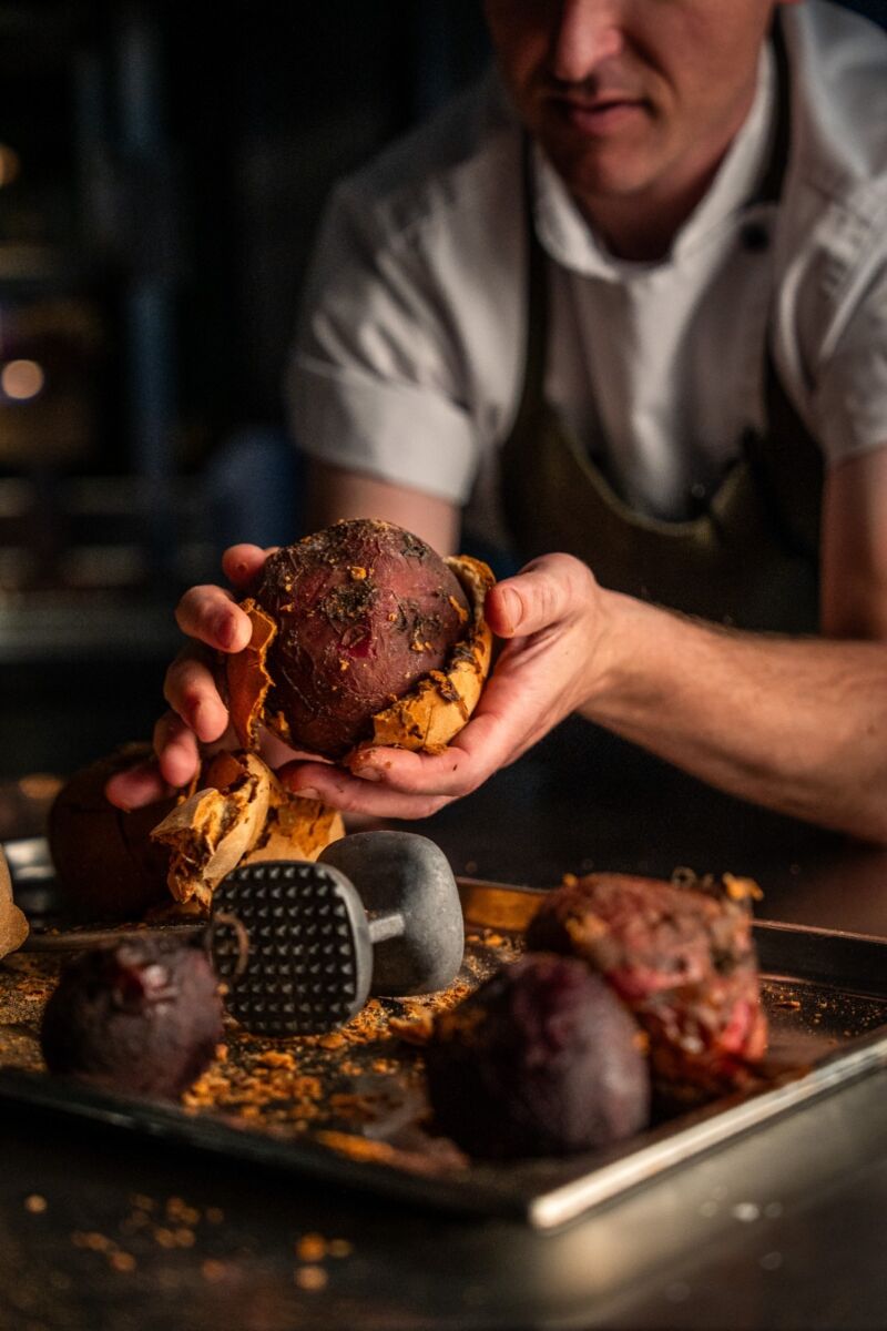 Head Chef James cooking