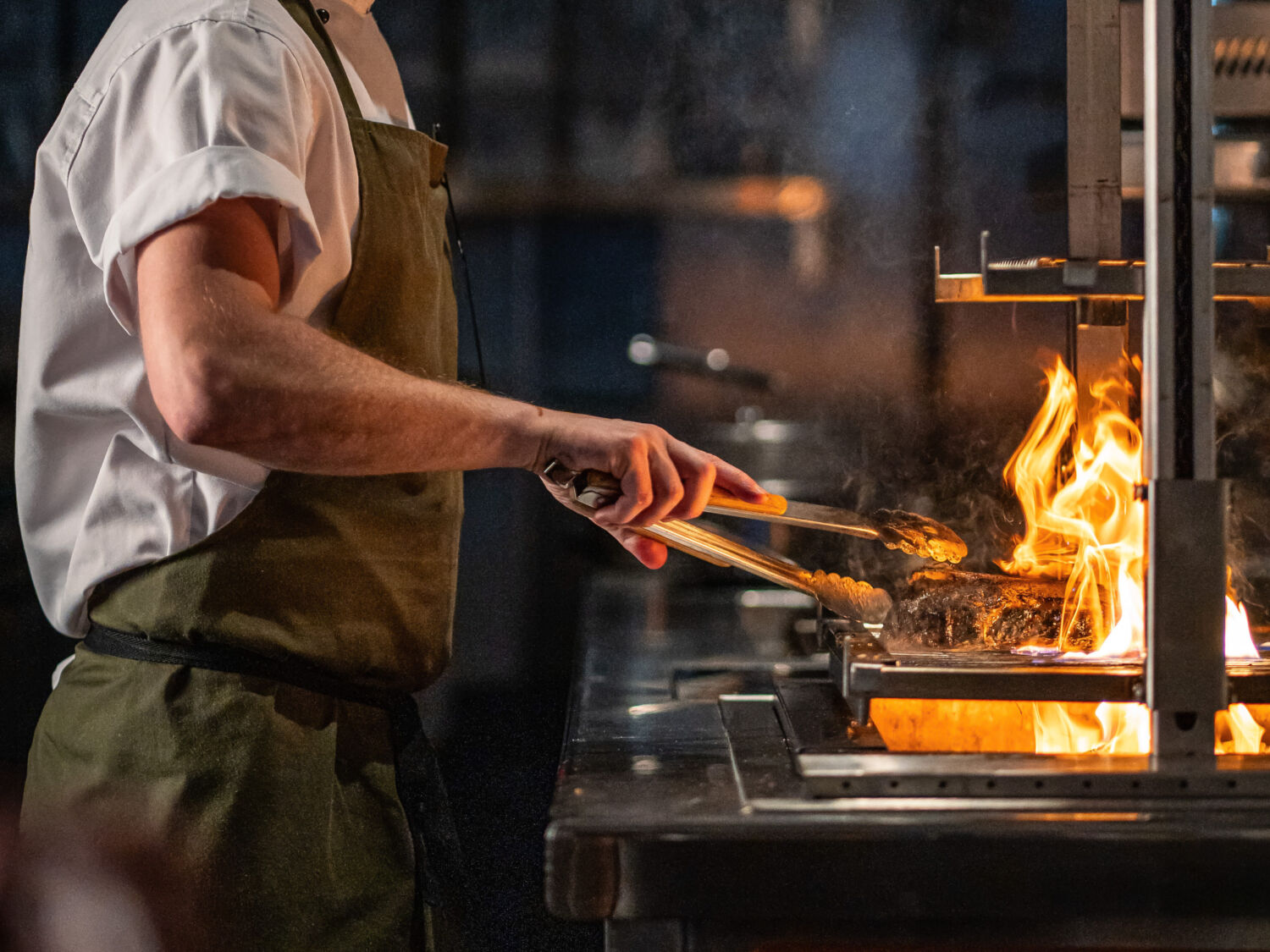 Head Chef James cooking
